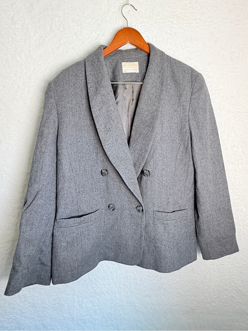Pendleton Women’s Gray Wool Blazer Jacket Womens Size 16  Vintage